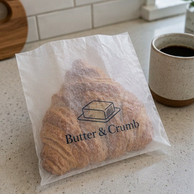 Custom glassine bags — customer photo