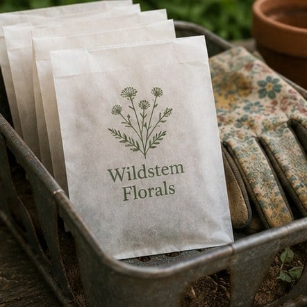 Glassine bags with logo printing