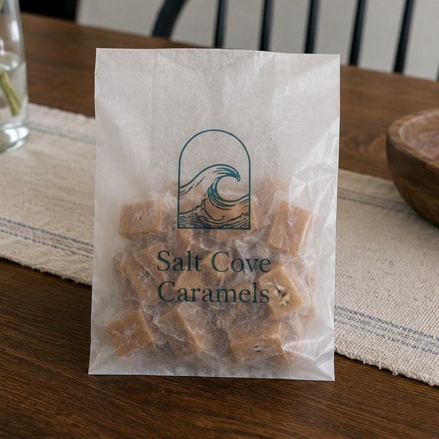 Personalized glassine bags — customer photo